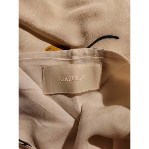 Cqpulet printed beige top blouse XSP - Picture 6 of 7